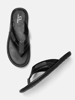Carlton London - Solid Black Sandals